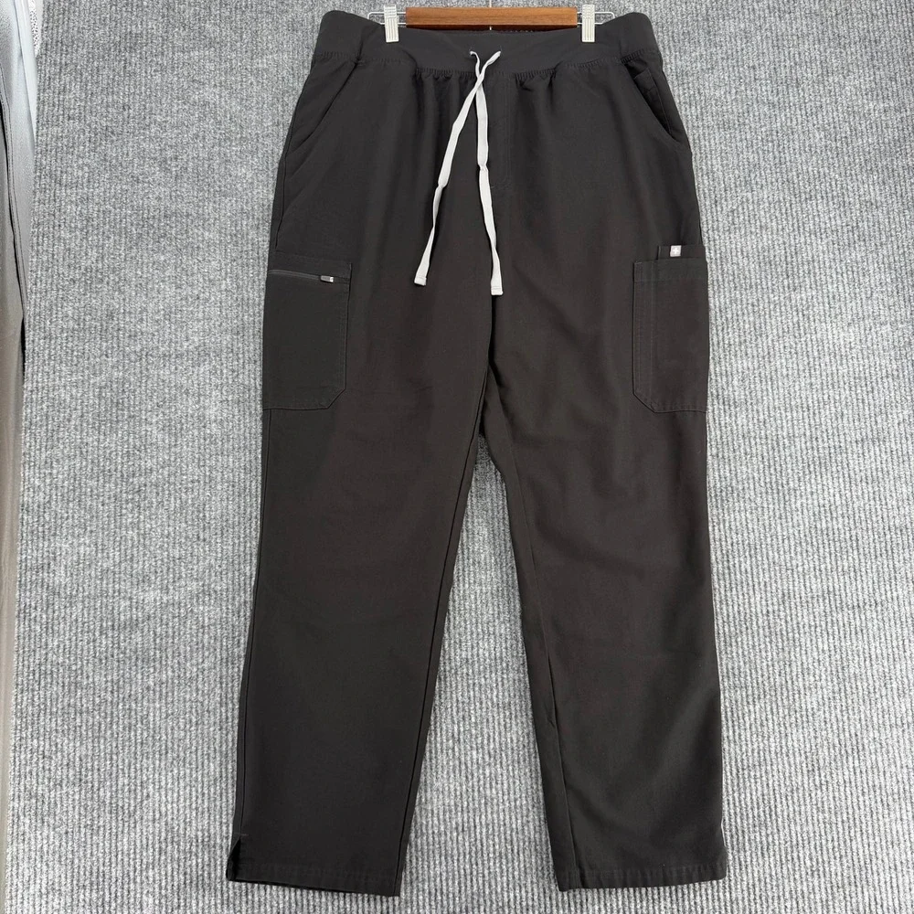 Figs Technical Collection High waisted Yola scrub pants black XXL Tall plus size